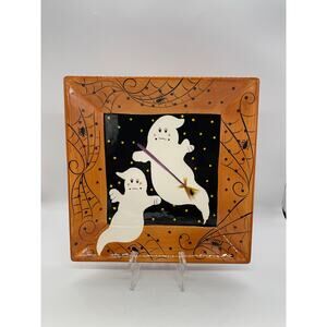 Ghost Gatesware Halloween Ghosts Plate Platter Laurie Gates 11.75"